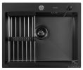 Кухонная мойка ARFEKA ECO AR мойка 600*500, коландер F, дозатор BLACK