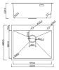 Кухонная мойка Roxen Simple 560220-60G-V золото/текстурная PVD покрытие (с коландером и дозатором)
