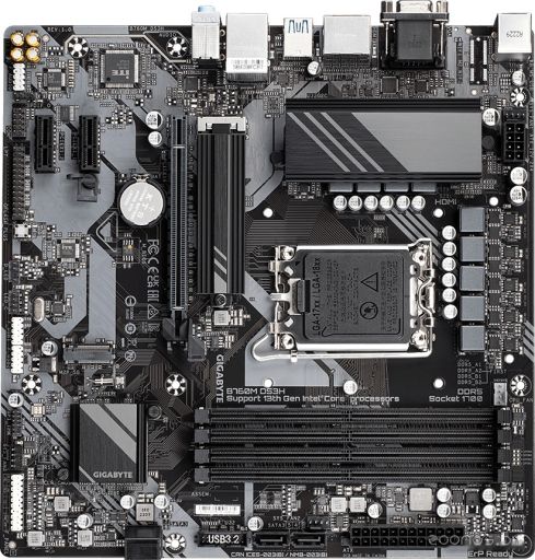 Материнская плата Gigabyte B760M DS3H (rev. 1.0)