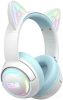 Наушники Onikuma GT838 Cat Ear (белый/голубой)
