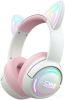 Наушники Onikuma GT838 Cat Ear (белый/розовый)