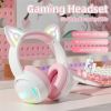 Наушники Onikuma GT838 Cat Ear (белый/розовый)