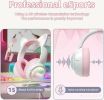 Наушники Onikuma GT838 Cat Ear (белый/розовый)