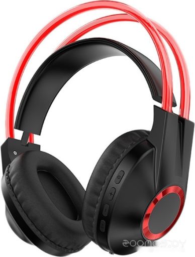 Наушники Qumo Party Rave (черный/красный)