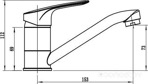 Смеситель Wellerein Blank 21BK15, фото 2