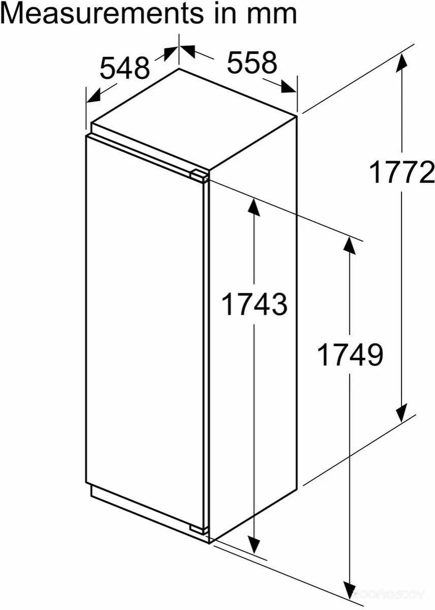 Однокамерный холодильник Bosch Serie 4 KIL82VFE0, фото 2