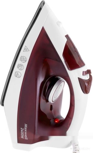 Утюг Maxwell MW-3006 (белый/бордовый)