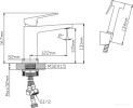Смеситель с лейкой для биде Diadonna D47-19170QH