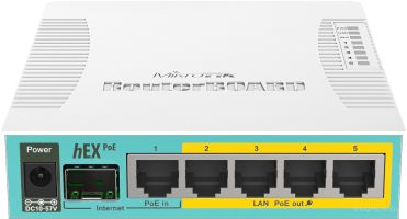 Маршрутизатор MikroTik Hex PoE [RB960PGS]
