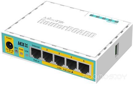 Маршрутизатор MikroTik hEX PoE lite [RB750UPr2]