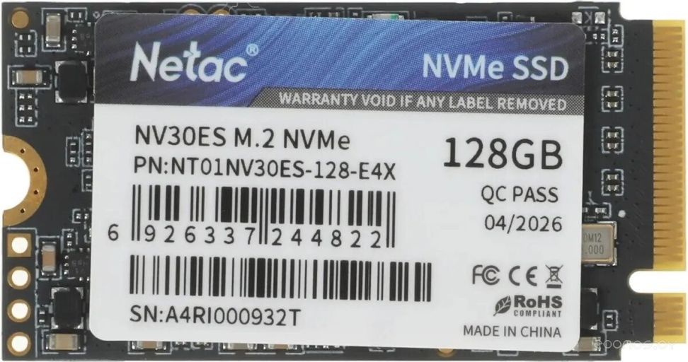 SSD Netac NV30ES 128GB NT01NV30ES-128-E4X
