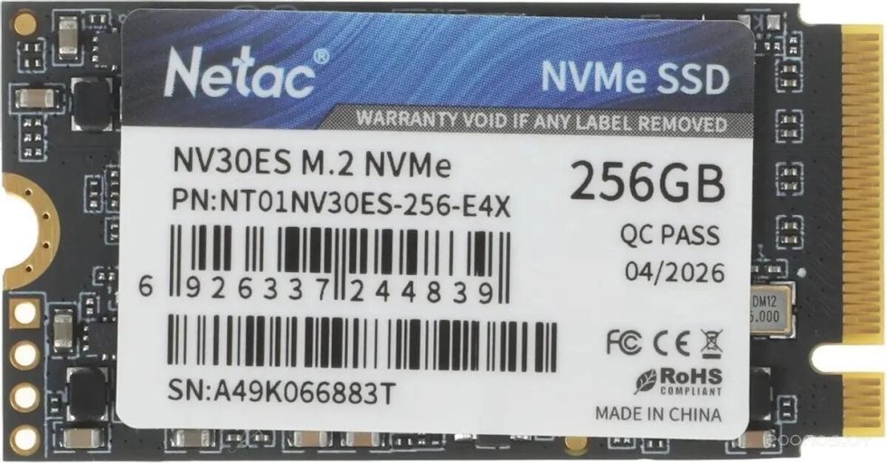 SSD Netac NV30ES 256GB NT01NV30ES-256-E4X