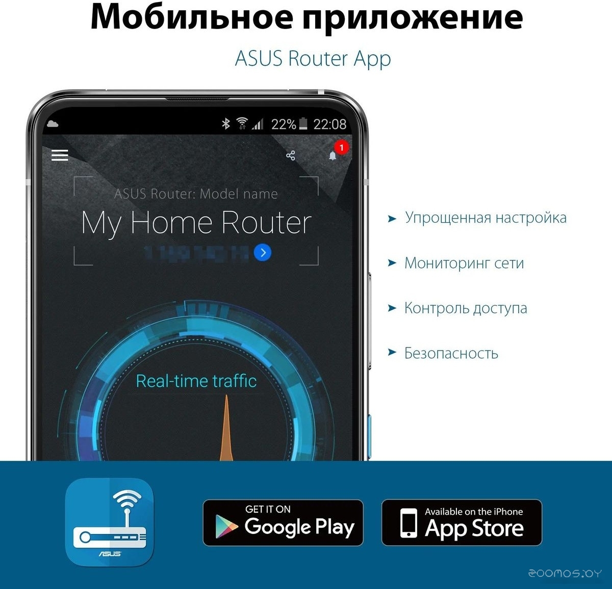 Wi-Fi роутер Asus RT-AX52, фото 8