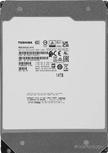 Жесткий диск Toshiba MG Series 14TB MG09SCA14TE