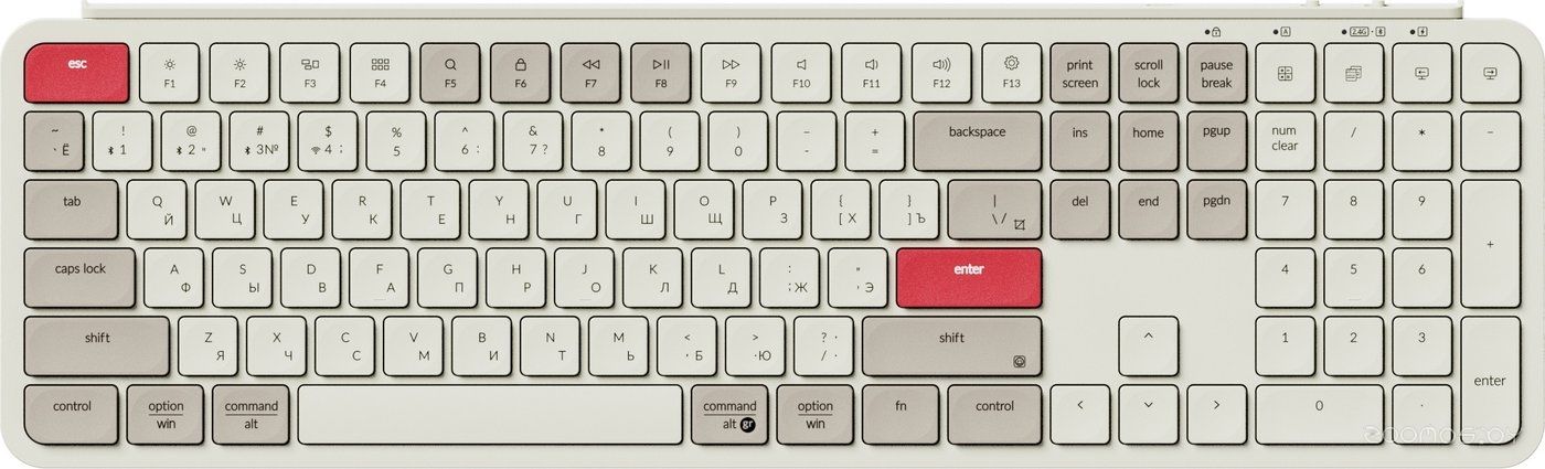 Клавиатура Keychron B6 Pro B6P-K13-RU (ретро красный)