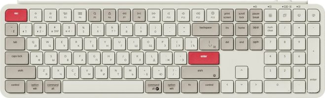 Клавиатура Keychron B6 Pro B6P-K13-RU (ретро красный)