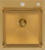 Кухонная мойка Basic CL DS Decor 45x50 (золото, коландер, дозатор)