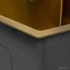 Кухонная мойка Basic CL DS Decor 45x50 (золото, коландер, дозатор)