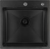 Кухонная мойка Basic CL DS Decor 50x50 (черный, коландер, дозатор)