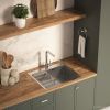 Кухонная мойка Basic CL DS Decor 60x50 (сатин, коландер, дозатор)