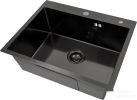 Кухонная мойка Basic CL DS Decor 60x50 (черный, коландер, дозатор)