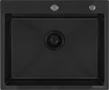 Кухонная мойка Basic CL DS Decor 60x50 (черный, коландер, дозатор)