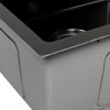 Кухонная мойка Basic CL DS Decor 60x50 (черный, коландер, дозатор)
