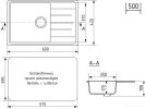 Кухонная мойка Mixline ML-GMU06 556730 (серый камень)