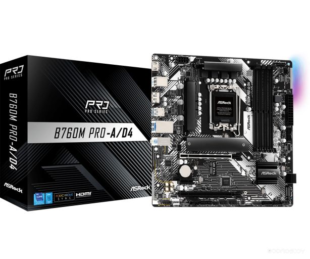 Материнская плата ASROCK B760M Pro-A/D4