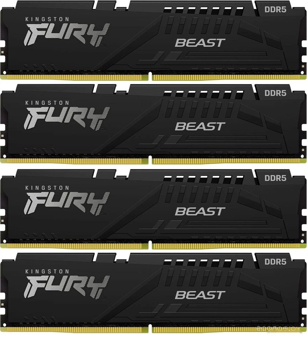 Оперативная память Kingston FURY Beast 4x32ГБ DDR5 5200 МГц KF552C40BBK4-128, фото 2