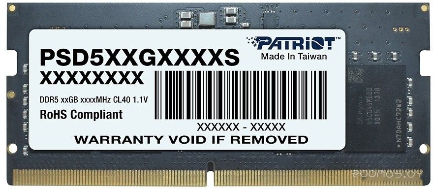 Оперативная память Patriot Signature Line 32ГБ DDR5 SODIMM 5600 МГц PSD532G56002S