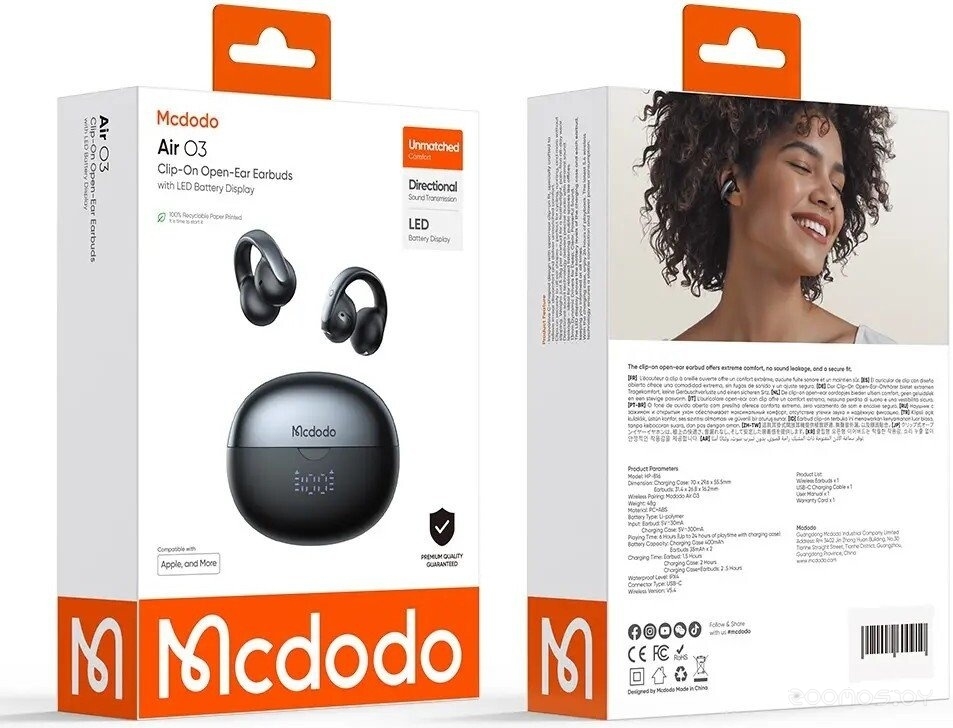 Наушники McDodo Air O3 (черный), фото 7