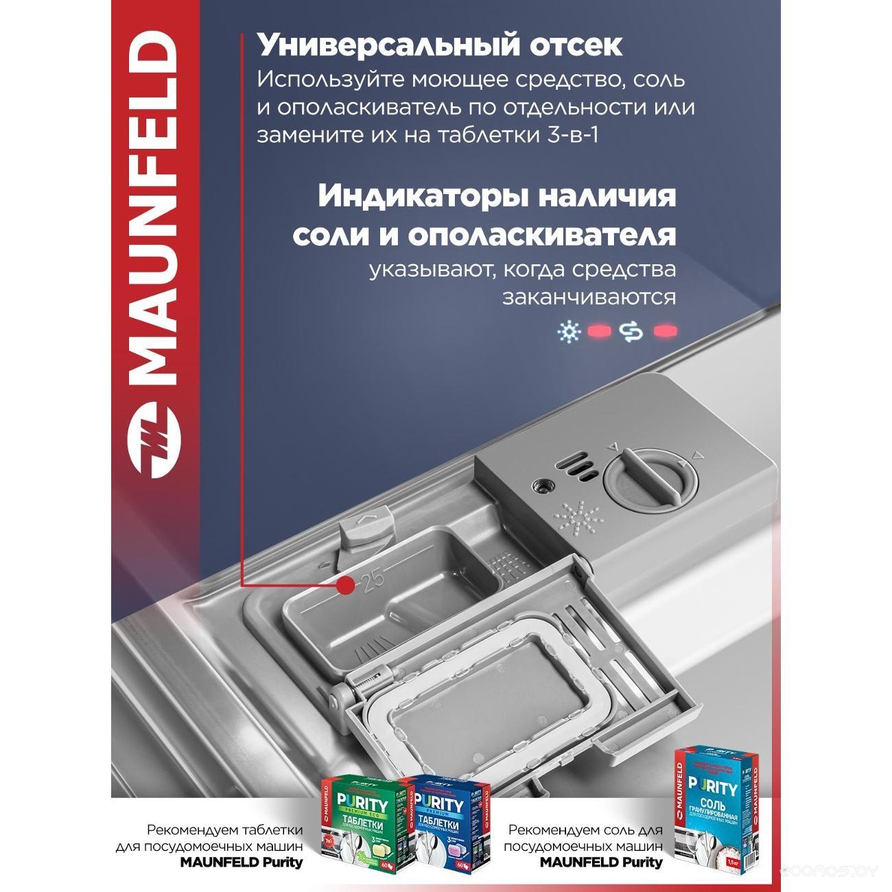 Отдельностоящая посудомоечная машина Maunfeld MWF45220W, фото 17