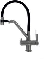 Смеситель Gappo G4398-85 черный/сатин