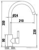 Смеситель Wisent WP49-098-3-26 (антрацит)