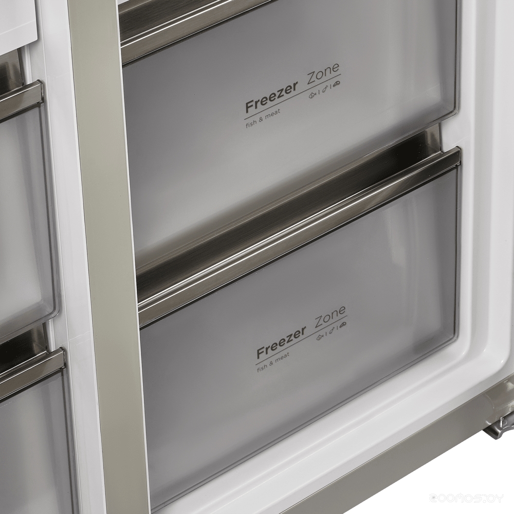 Четырёхдверный холодильник Maunfeld MFF190NFDGN Matt Inverter, фото 7