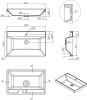 Умывальник Roxen Mila 70 3001170