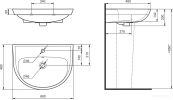 Умывальник Santeri Прайм 131176S0011B0