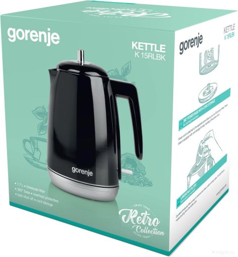 Электрочайник Gorenje K15RLBK