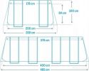 Каркасный бассейн INTEX Chevron Prism Frame 26780 (400х200 см)