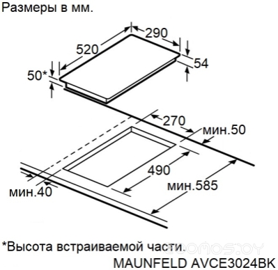 Варочная панель Maunfeld AVCE3024BK, фото 8