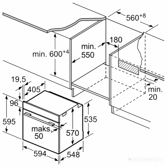 Духовой шкаф Bosch HBA534ES0, фото 3