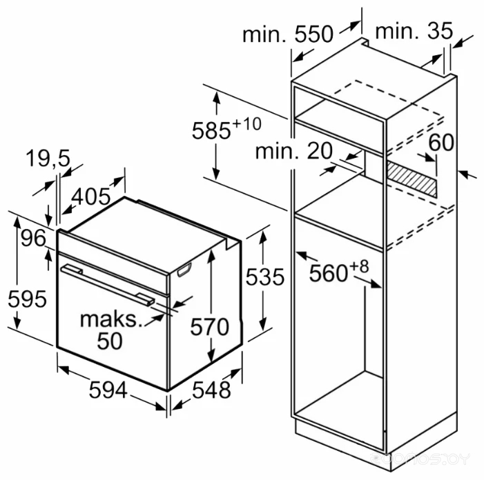 Духовой шкаф Bosch HBA534ES0, фото 2