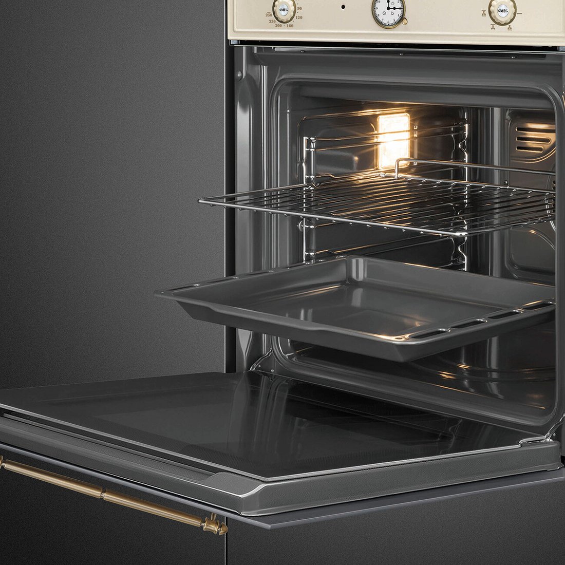Электрический духовой шкаф Smeg SF67C1PO, фото 4