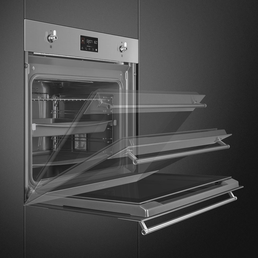 Электрический духовой шкаф Smeg SO6302TX, фото 9