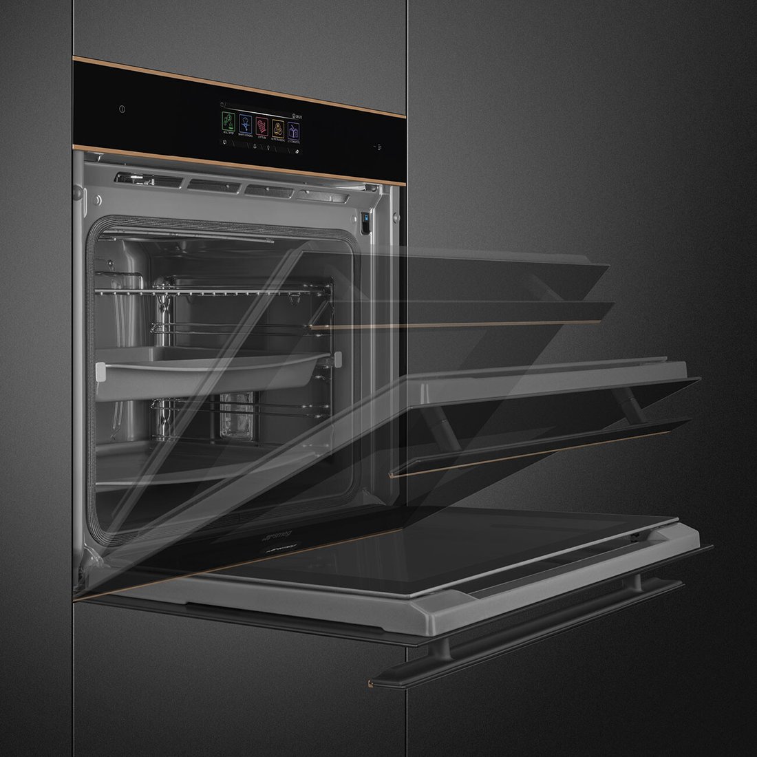 Электрический духовой шкаф Smeg SOP6606WS2PNR, фото 6