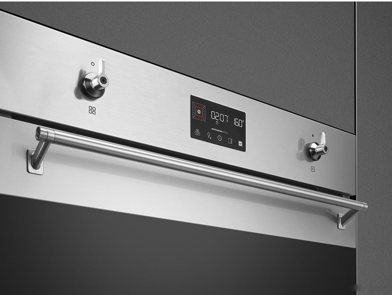 Электрический духовой шкаф Smeg SO6302TX, фото 4