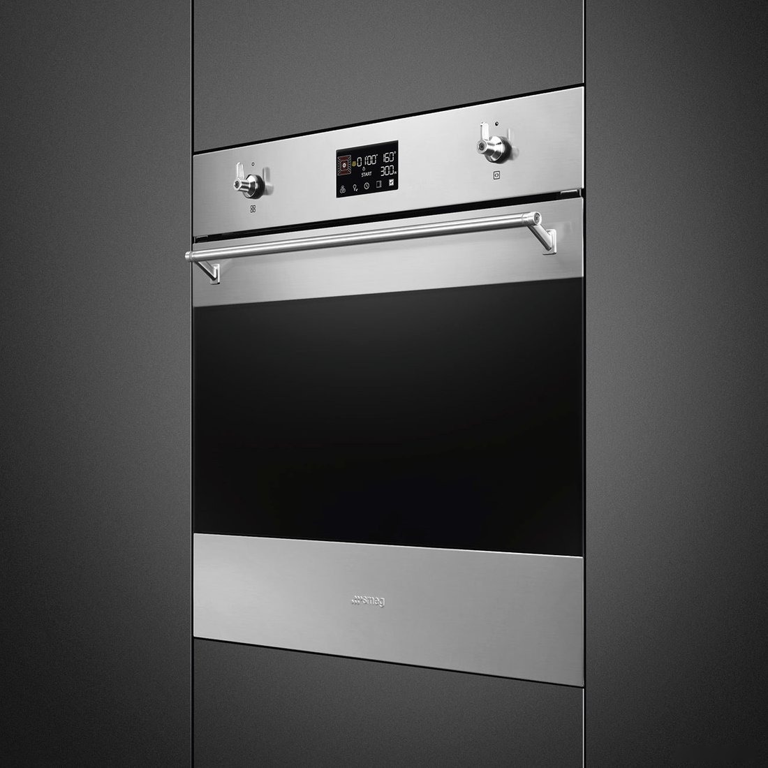 Электрический духовой шкаф Smeg SO6302M2X, фото 2