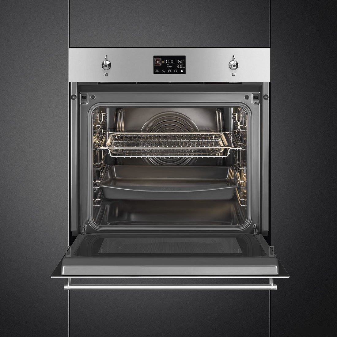 Электрический духовой шкаф Smeg SO6302M2X, фото 3