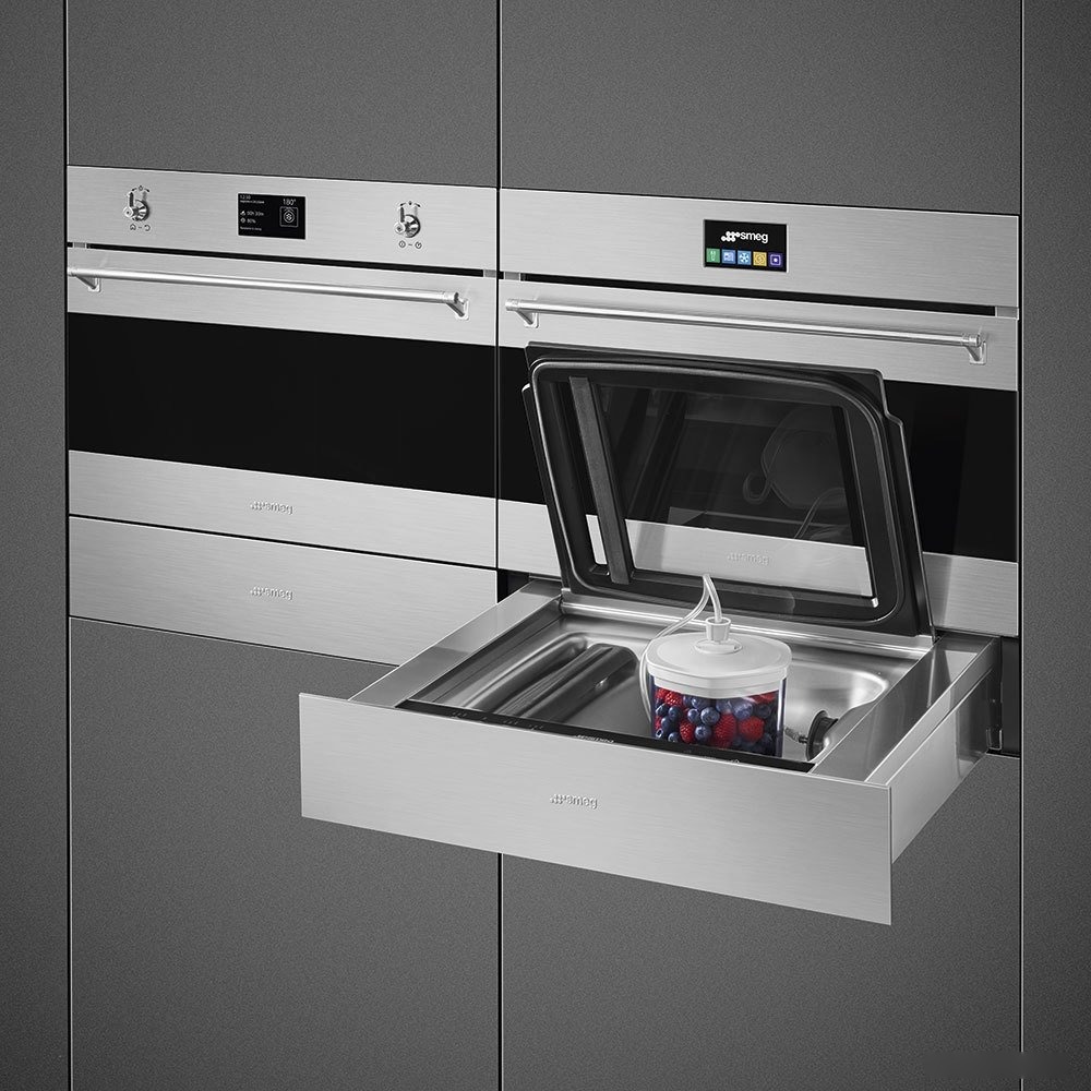 Однокамерный вакуумный упаковщик Smeg Classica CPV315X, фото 13